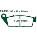 EBC Brakes Double-H Sintered Superbike Brake Pads Rear - FA196HH EBC Brakes Double-H Sintered Superbike Brake Pads Rear - FA196HH